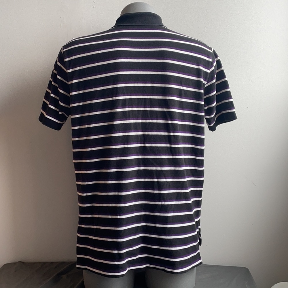 Polo Ralph Lauren Black and Purple Polo Shirt L . - Picture 6 of 8